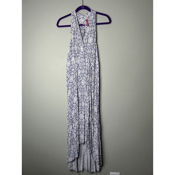 Cinnamon Girl Hawaii Lavender Purple Floral Maxi Dress Women's Size Medium M - Picture 1 of 10
